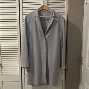 Banana Republic Italian Melton Unlined Car Coat | light blue/purple